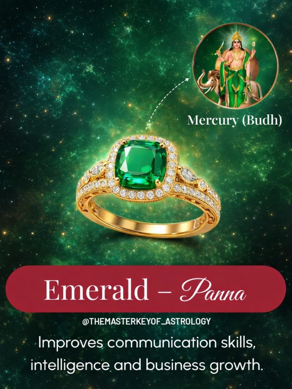 Emerald (पन्ना) ring