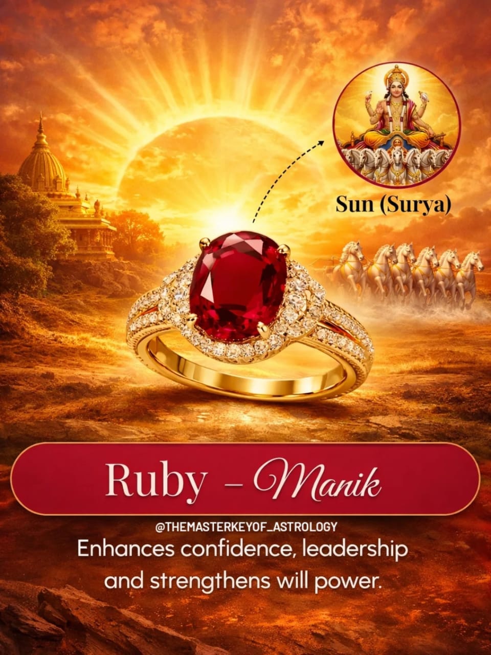 Ruby (माणिक) ring